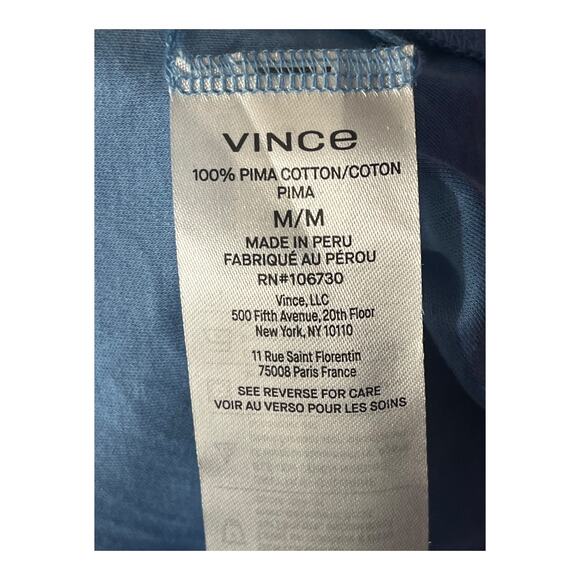 Vince Dress sleeveless mock neck knit blue size Medium M - Picture 6 of 7